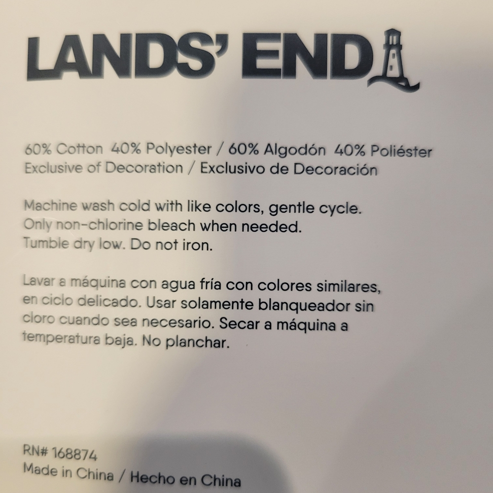 Lands' End Gray Hooded Lounger - Picture 3 of 4